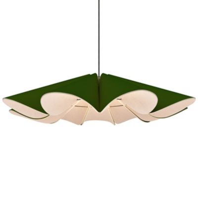 Bruck Lighting Delfina Acoustic Pendant Light - Color: Green - Size: 1 ligh