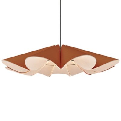 Bruck Lighting Delfina Acoustic Pendant Light - Color: Brown - Size: 1 ligh