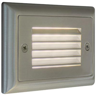 Bruck Lighting Horizontal Louver LED Step Light - Color: Silver - 138021bn/