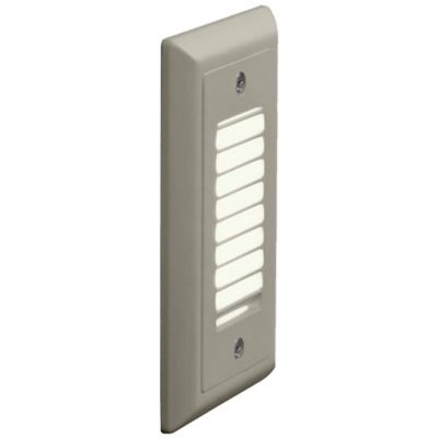 Bruck Lighting Vertical Louver Step Light - Color: Silver - 138021bn/3/vl