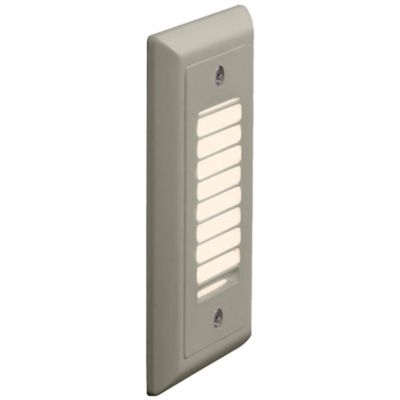 Bruck Lighting Vertical Louver Step Light - Color: Silver - 138021bn/amb/vl