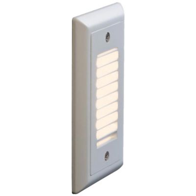 Bruck Lighting Vertical Louver Step Light - Color: White - 138021wh/amb/vl