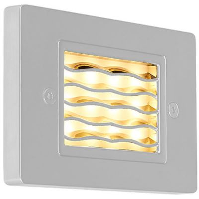 Bruck Lighting Horizontal Wave LED Step Light - Color: White - 138021wh/3/h