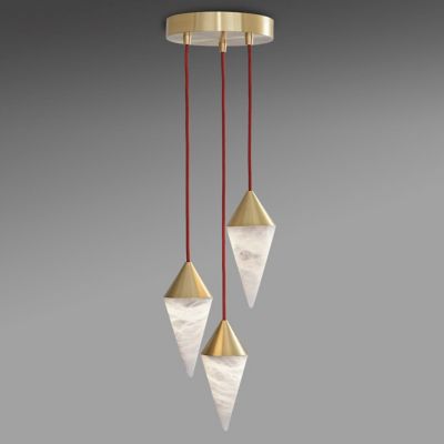 Boyd Lighting Nebula LED Multi Light Pendant - Color: Brass - Size: 3 light