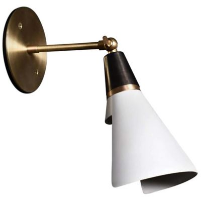 Blueprint Lighting Petite Magari Wall Sconce - Color: Brass - Size: 1 light