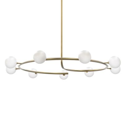 Blueprint Lighting Fibonacci Chandelier - Color: Brass - Size: 9 light - BL