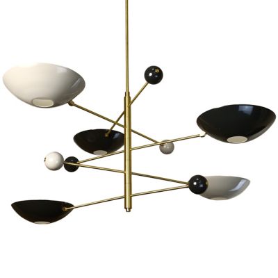 Blueprint Lighting Catalonia 5-Tier Chandelier - Color: Black - Size: 5 lig