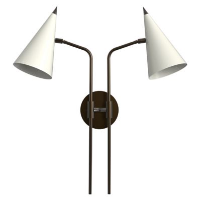 Blueprint Lighting Apex Wall Sconce - Color: White - Size: 2 light - BL-204