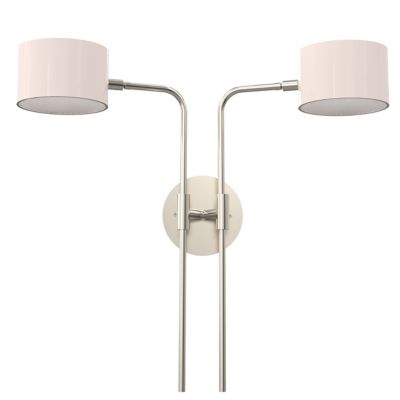 Blueprint Lighting Cilindro Wall Sconce - Color: Silver - Size: 2 light - B