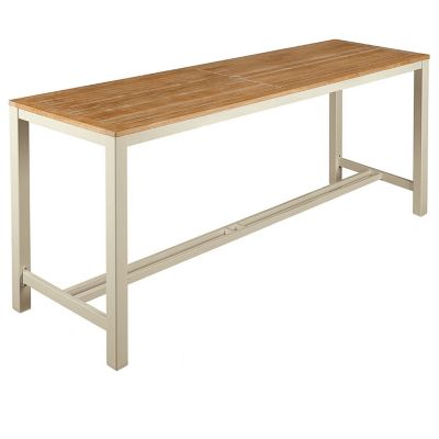 Barlow Tyrie Aura Rectangular Outdoor Counter Table in Brown, Size: 79