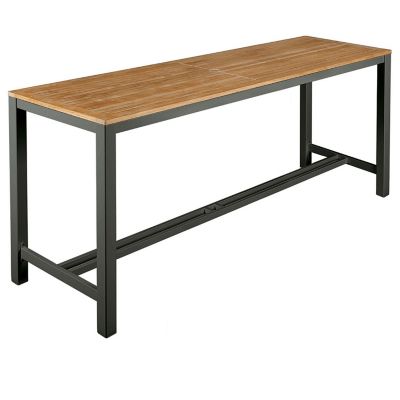 Barlow Tyrie Aura Rectangular Outdoor Counter Table in Brown, Size: 79
