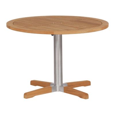 Barlow Tyrie Equinox Outdoor Bistro Table in Brown, Size: 26