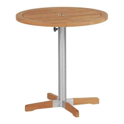 Barlow Tyrie Equinox Outdoor Bistro Table in Brown, Size: 40