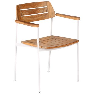 Barlow Tyrie Layout Outdoor Dining Armchair in White