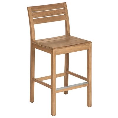 Barlow Tyrie Bermuda Outdoor Stool in Brown