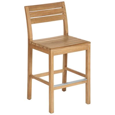 Barlow Tyrie Bermuda Outdoor Stool in Brown, Size: Counter