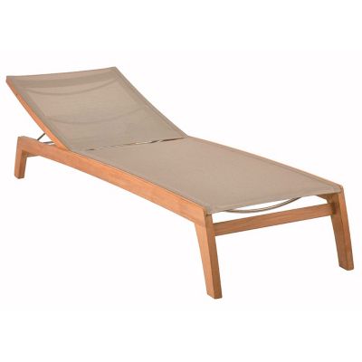 Barlow Tyrie Horizon Outdoor Lounger in Brown