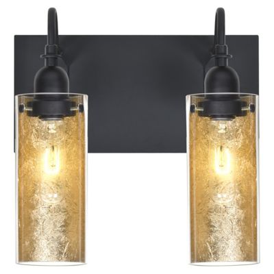 Besa Lighting Duke Vanity Light - Color: Gold - Size: 2 light - 2WG-DUKEGF-