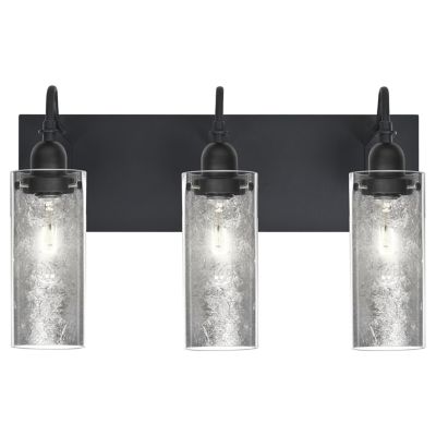 Besa Lighting Duke Vanity Light - Color: Silver - Size: 3 light - 3WG-DUKES