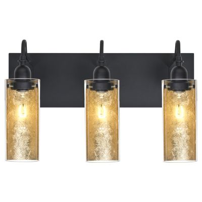 Besa Lighting Duke Vanity Light - Color: Gold - Size: 3 light - 3WG-DUKEGF-