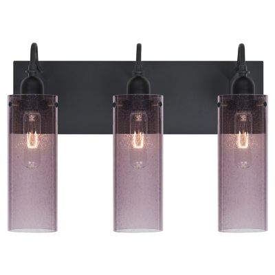 Besa Lighting Juni 10 Vanity Light - Color: Purple - Size: 3 light - 3WG-JU