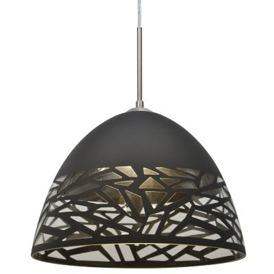 Besa Lighting Kiev Pendant Light - Color: Black - Size: 1 light - 1JT-KIEVB