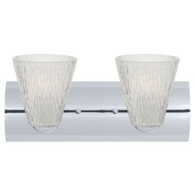 Besa Lighting Nico 5 Vanity Light - Color: Clear - Size: 2 light - 2WZ-NICO