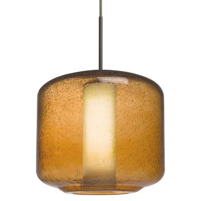 Besa Lighting Niles 10 Pendant Light - Color: Amber - Size: 1 light - 1JT-N