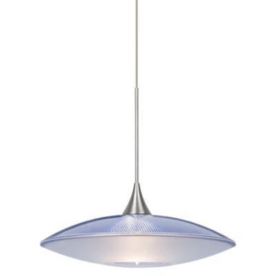 Besa Lighting Spazio Pendant Light - Color: Blue - Size: 1 light - 1XT-6294