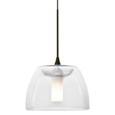 Besa Lighting Spur Mini Pendant Light - Color: Clear - Size: 1 light - 1XT-