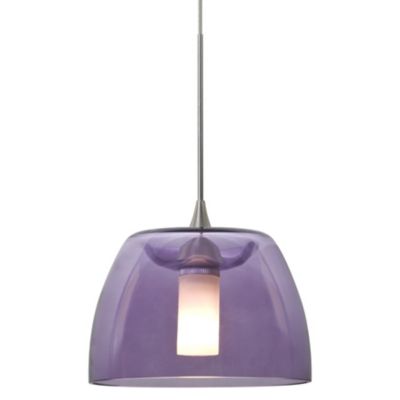 Besa Lighting Spur Mini Pendant Light - Color: Purple - Size: 1 light - 1XT