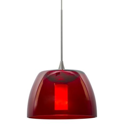 Besa Lighting Spur Mini Pendant Light - Color: Red - Size: 1 light - 1XT-SP