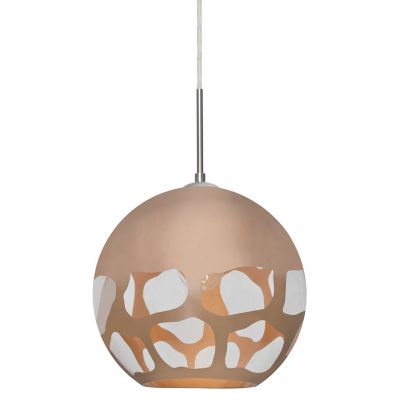 Besa Lighting Rocky Pendant Light - Color: Copper - Size: 1 light - 1JT-ROC