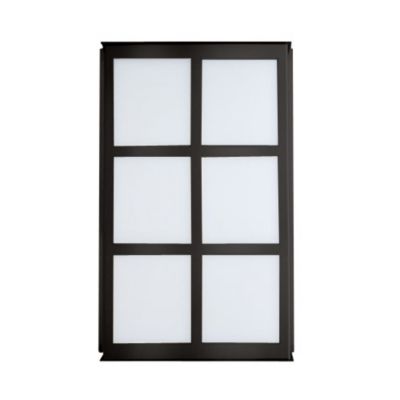 Besa Lighting Bree 16 Outdoor LED Wall Sconce - Color: Black - Size: 2 ligh