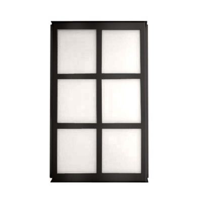 Besa Lighting Bree 16 Outdoor LED Wall Sconce - Color: Black - Size: 2 ligh