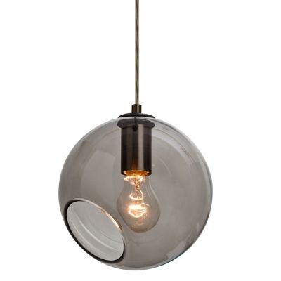 Besa Lighting Maestro Pendant Light - Color: Bronze - Size: Small - 1JT-MAE