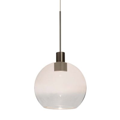 Besa Lighting Newton LED Mini Pendant Light - Color: Clear - Size: 6  - 