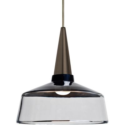 Besa Lighting Baron Bell Pendant Light - Color: Bronze - 1JT-BARON10BK-LED-