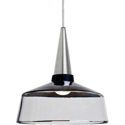 Besa Lighting Baron Bell Pendant Light - Color: Silver - 1JT-BARON10BK-LED-