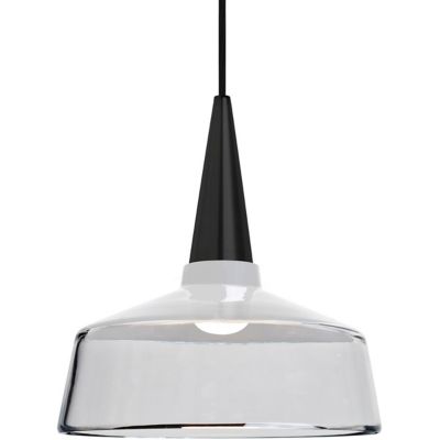 Besa Lighting Baron Bell Pendant Light - Color: Black - 1JT-BARON10WH-LED-B