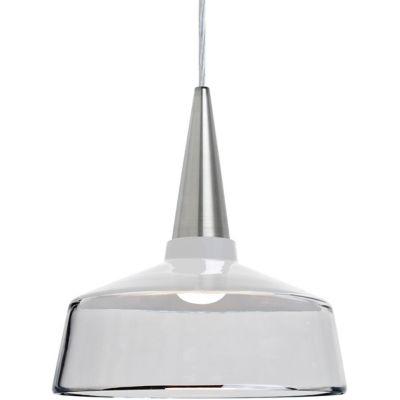 Besa Lighting Baron Bell Pendant Light - Color: Silver - 1JT-BARON10WH-LED-