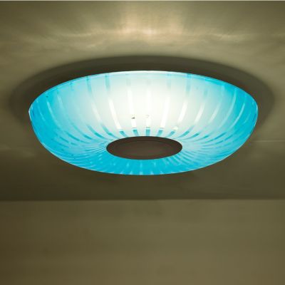 Besa Lighting Spira LED Flushmount Light - Color: Blue - Size: 1 light - SP