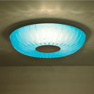 Besa Lighting Spira LED Flushmount Light - Color: Blue - Size: 1 light - SP