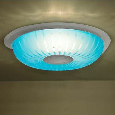 Besa Lighting Spira LED Flushmount Light - Color: Blue - Size: 1 light - SP