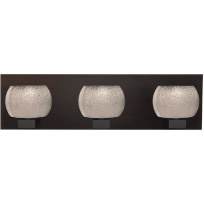 Besa Lighting Keno Vanity Light - Color: Grey - Size: 3 light - 3WF-KENOSM-