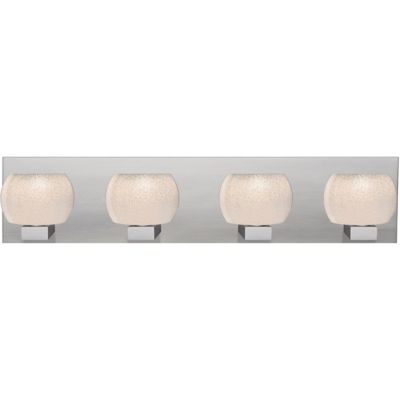 Keno Vanity Light - Color: White - Size: 4 light - Besa Lighting 4WF-KENOWH-LED-SN