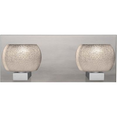 Besa Lighting Keno Vanity Light - Color: Grey - Size: 2 light - 2WF-KENOSM-