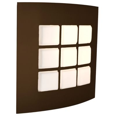 Besa Lighting Quad LED Outdoor Wall Sconce - Color: Bronze - Size: Small - 