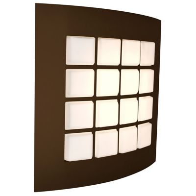 Besa Lighting Quad LED Outdoor Wall Sconce - Color: Bronze - Size: Medium -