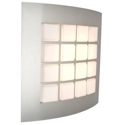 Besa Lighting Quad LED Outdoor Wall Sconce - Color: Silver - Size: Medium -